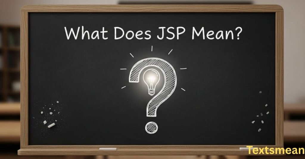what-does-jsp-mean