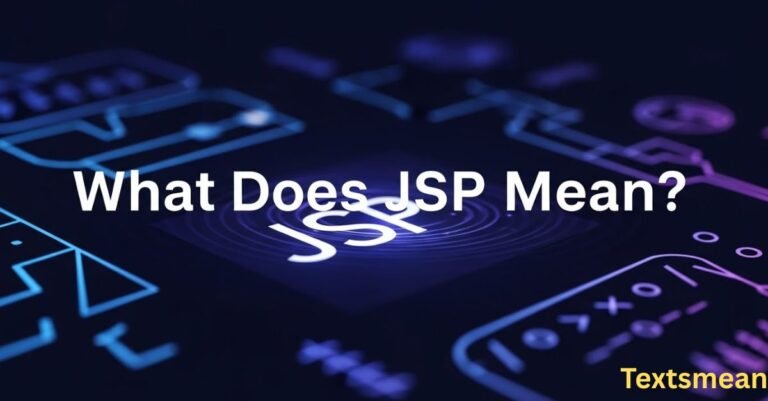 what-does-jsp-mean